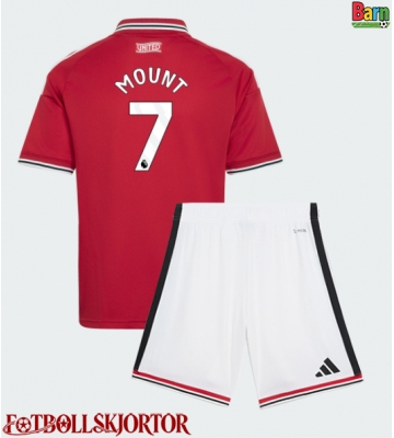 Manchester United Mason Mount #7 Hemmakläder Barn 2026-27 Kortärmad (+ Korta byxor)
